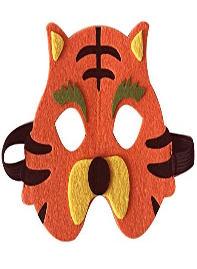 Elibelle 3 Piece Felt masks animal Halloween masks Dress-Up party accessory Parent-child game(Tiger) - Image 3